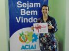 Ganhadora Mariana Paggiaro Brunelli (preencheu o cupom na lojas Calçados São João onde retirou o prêmio)