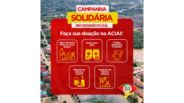 Notícia: A ACIAI e os Correios de Iracemápolis se abraçam em solidariedade ao Rio Grande do Sul.