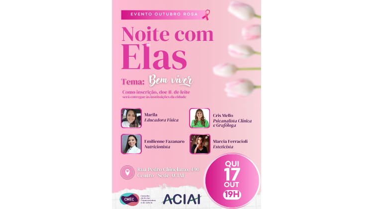 Notícia: Noite com Elas