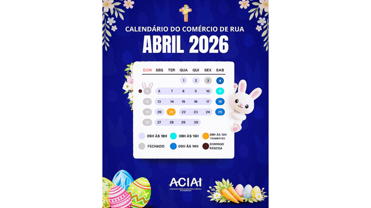Notícia: CALENDARIO MÊS DE ABRIL