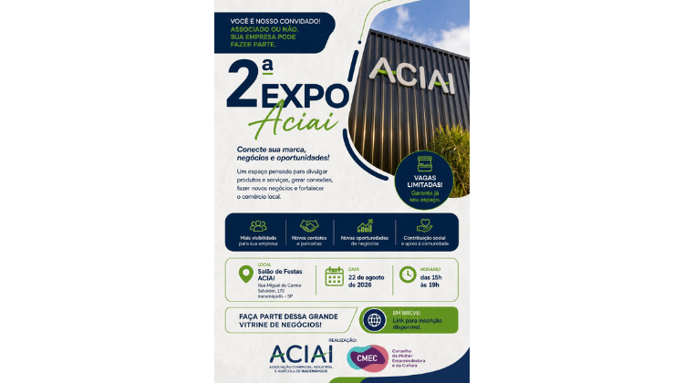 Notícia: Sua empresa pode fazer parte da 2ª Expo ACIAI!
