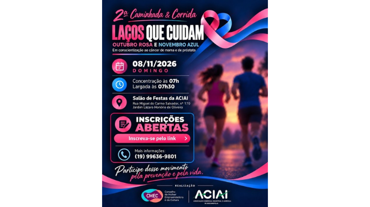 Notícia: 2ª CAMINHADA & CORRIDA – LAÇOS QUE CUIDAM